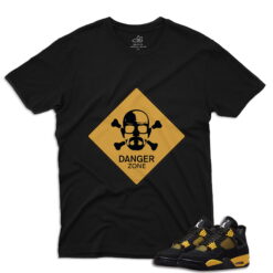 J4 Retro Thunder - Danger T-Shirt - Black
