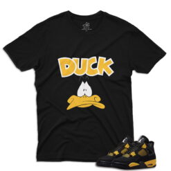 J4 Retro Thunder - Duck T-Shirt - Black