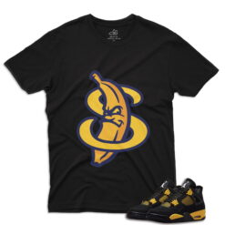 J4 Retro Thunder - RichBanana T-Shirt - Black