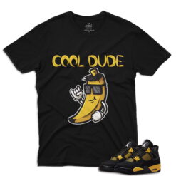 J4 Retro Thunder - CoolBanana T-Shirt - Black