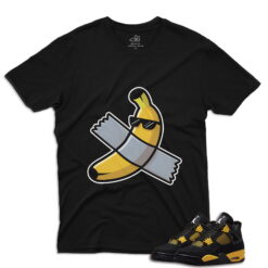 J4 Retro Thunder - ThugBanana T-Shirt - Black