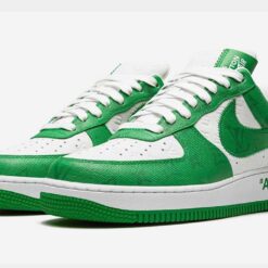LV x Air Force 1 Low By Virgil Abloh White Green