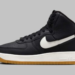 Alternative view of Nike Air Force 1 High Sculpt Black Sail Gum - W