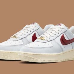 Nike Air Force 1 Low '07 SE Just Do It Photon Dust Team Red - W