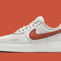 Alternative view of Nike Air Force 1 Low Basketball Leather Light Bone Sail - W