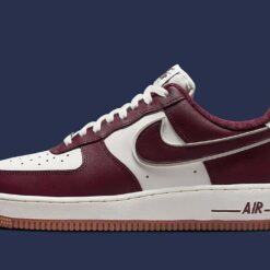 Alternative view of Nike Air Force 1 Low College Pack Night Maroon