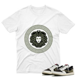 Travis Scott J1 Low OG Olive - Verdusa T-Shirt - White