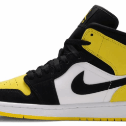 Alternative view of Jordan 1 Mid SE Yellow Toe