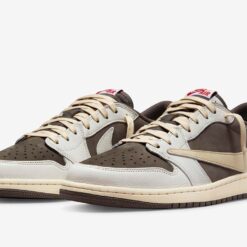 Jordan 1 Low x Travis Scott Sail and Ridgerock Reverse Mocha