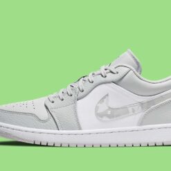 Alternative view of Jordan 1 Low White Camo