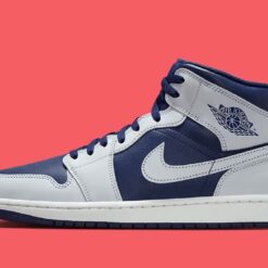 Alternative view of Jordan 1 Mid Blue Void