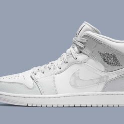 Alternative view of Jordan 1 Mid Grey Camo
