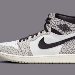 Alternative view of Jordan 1 Retro High OG White Cement