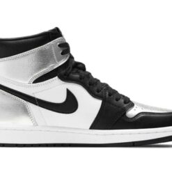 Alternative view of Jordan 1 Retro High Silver Toe - W