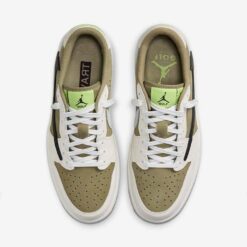 Alternative view of Jordan 1 Retro Low Golf Travis Scott Neutral Olive