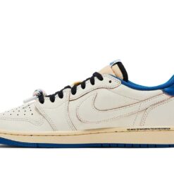 Alternative view of Jordan 1 Retro Low OG SP Fragment x Travis Scott Sail Military Blue