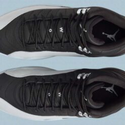 Alternative view of Jordan 12 Retro Barons Black Wolf Grey