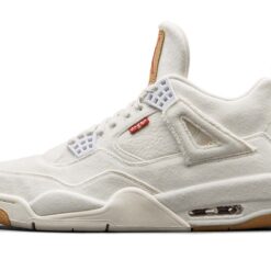 Alternative view of Jordan 4 Retro Levi's White