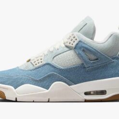 Alternative view of Jordan 4 Retro TEX Denim Worn Blue - W
