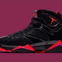 Alternative view of Jordan 7 Retro Black Patent - W