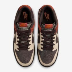 Alternative view of Nike Dunk Low Velvet Brown and Rugged Orange