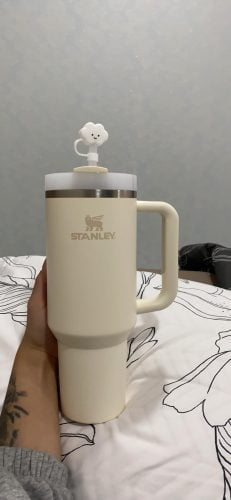 Cream Stanley 40 Oz. Quencher H2.0 FlowState Stainless Steel Vacuum Insulated Tumbler photo review