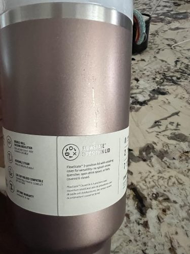 Rose Quartz Glow Stanley 40 Oz. Quencher H2.0 FlowState Stainless Steel Vacuum Insulated Tumbler photo review