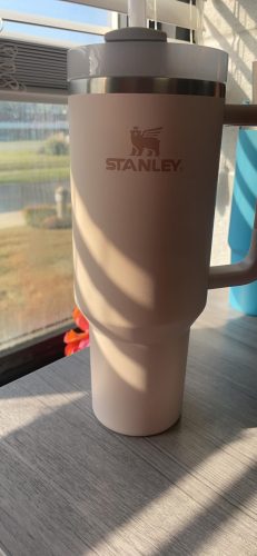 Rose Quartz Stanley 40 Oz. Quencher H2.0 FlowState Stainless Steel Vacuum Insulated Tumbler photo review