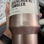 Rose Quartz Glow Stanley 40 Oz. Quencher H2.0 FlowState Stainless Steel Vacuum Insulated Tumbler photo review